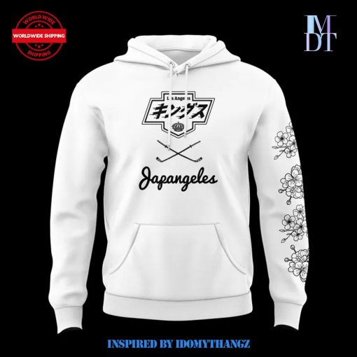 Japangeles x Los Angeles Kings 2025 Limited Edition White Hoodie