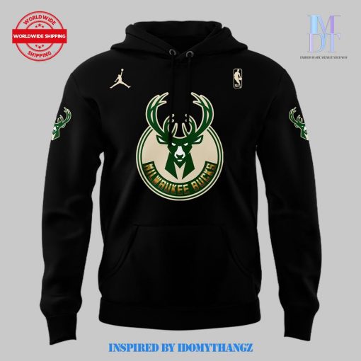 Milwaukee Bucks NBA Emirates Cup Champions Limited Black Hoodie