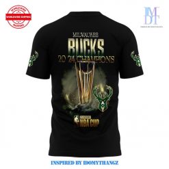 Milwaukee Bucks NBA Emirates Cup Champions Limited TShirt