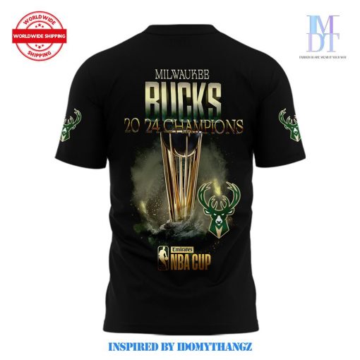 Milwaukee Bucks NBA Emirates Cup Champions Limited T-Shirt