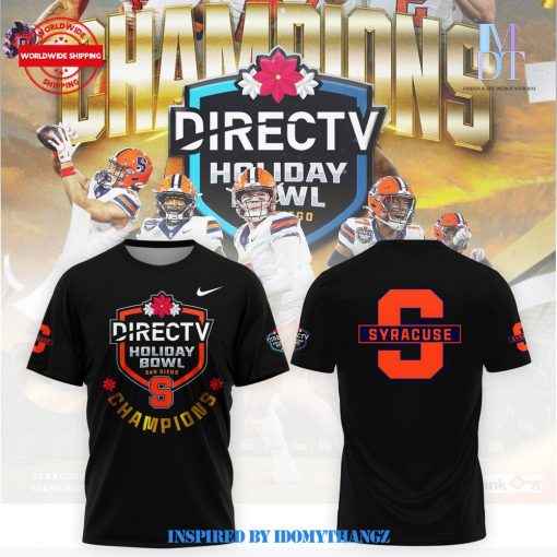 Syracuse Football Directv Holiday Bowl Champions Nike Limited T-Shirt