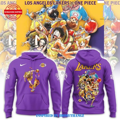 Los Angeles Lakers x One Piece Sanji Purple Limited Edition Hoodie