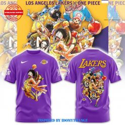 Los Angeles Lakers x One Piece Sanji Purple Limited Edition T-Shirt