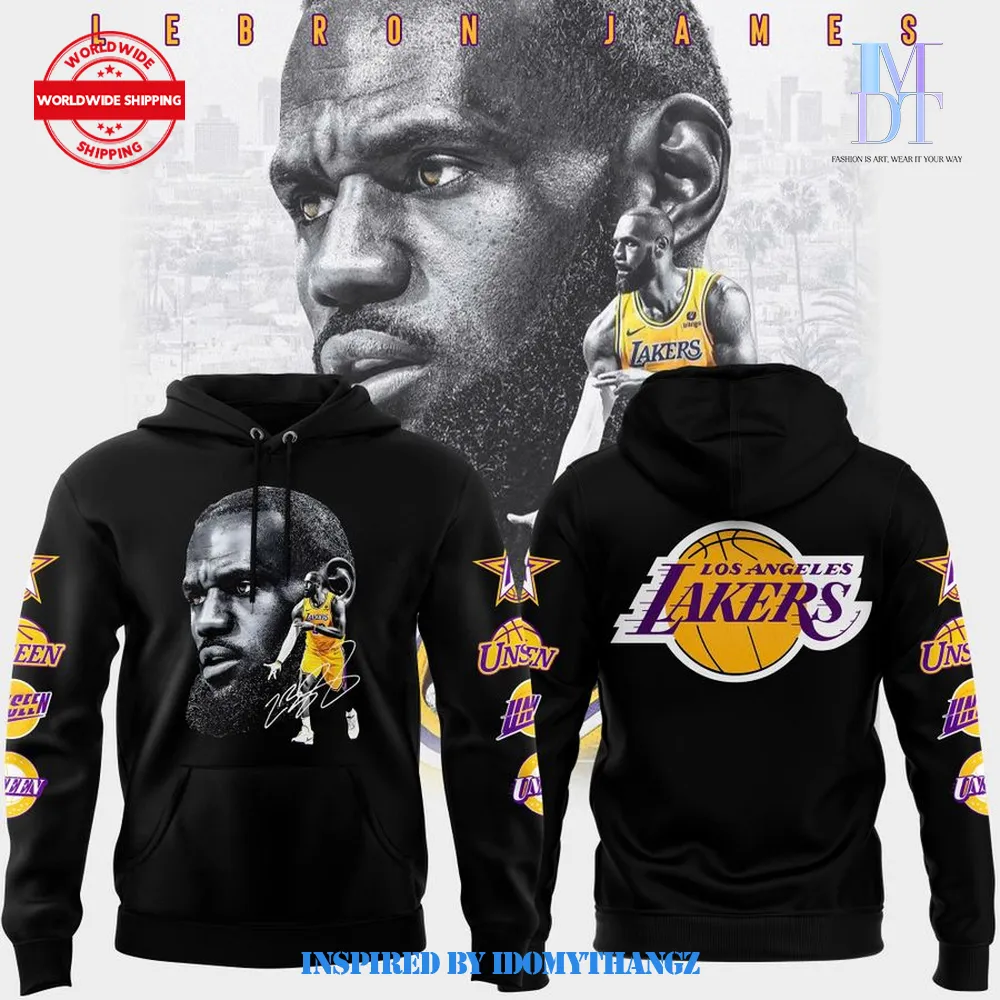 Los Angeles Lakers x Lebron James Limited Edition Hoodie Los Angeles Lakers x Lebron James Limited Edition Hoodie